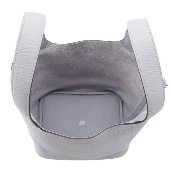 HERMES Picotin Lock Size MM Taurillon Clemence Green Pantan - Picture 5 of 7